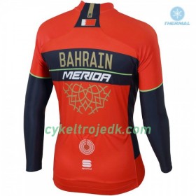Cykeltrøje Vinter 2018 Bahrain-Merida N001